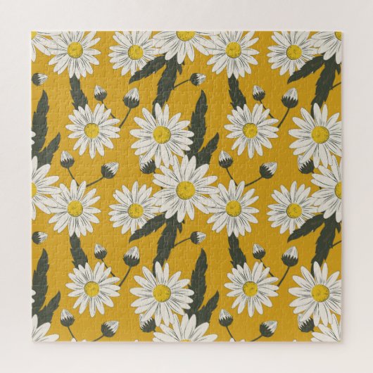 フローラスカーフデザイン、ヴィンテージ背景。 ジグソーパズル (縦)