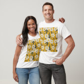 フローラスカーフデザイン、ヴィンテージ背景。 Tシャツ (ユニセックス)