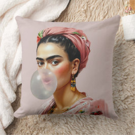 フローラスカーフ吹のバブルガム付きDiva クッション