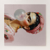 フローラスカーフ吹のバブルガム付きDiva ジグソーパズル (横)