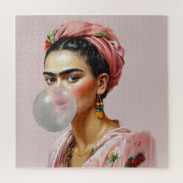 フローラスカーフ吹のバブルガム付きDiva ジグソーパズル