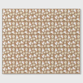 フローラスキートローラスケートで滑るパターン誕生日 ラッピングペーパー (フラット)