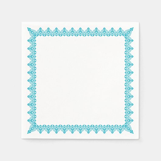 フローラスクエアフレームナプキン スタンダードカクテルナプキン (正面)