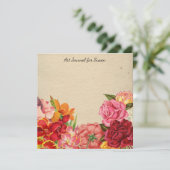 フローラスクラップブックアートジャーナルバレンタインデー紙 シーズンカード (スタンド正面)