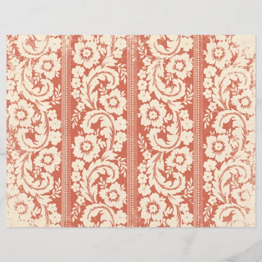 フローラスクラップブック作りジャンクジャーナル紙 (正面)