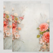 フローラスクラップブック作り紙 (正面/裏面)