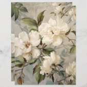 フローラスクラップブック作り紙 (正面/裏面)