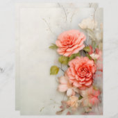 フローラスクラップブック作り紙 (正面/裏面)