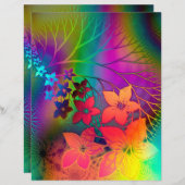 フローラスクラップブック紙 (正面/裏面)