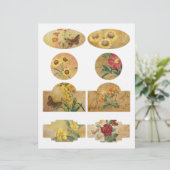 フローラスクラップブック飾りラベル (スタンド正面)