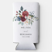 フローラスクリプトエレガントな結婚式 スリム缶クーラー (裏面)