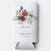 フローラスクリプトエレガントな結婚式 スリム缶クーラー (正面)