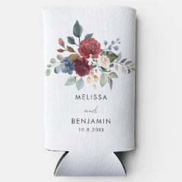 フローラスクリプトエレガントな結婚式 スリム缶クーラー