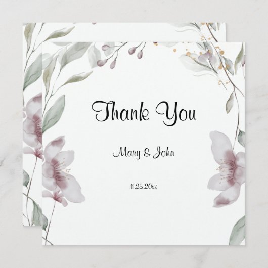 フローラスクリプトラブハート結婚の (正面/裏面)