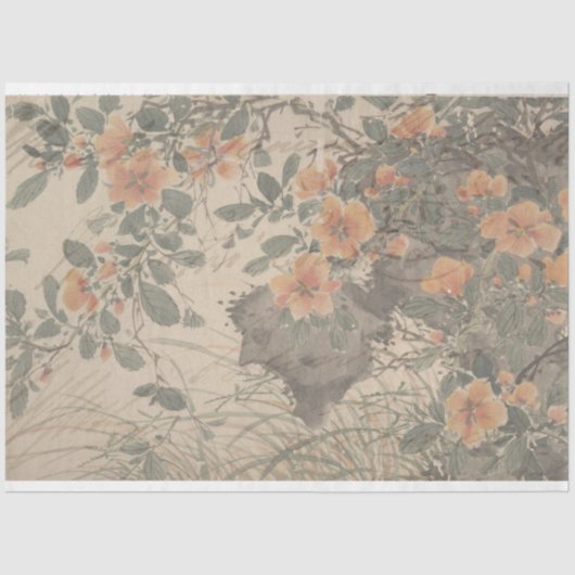 フローラスクリプト家具のデコページ紙 薄葉紙 (正面)