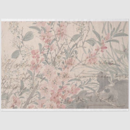 フローラスクリプト家具のデコページ紙 薄葉紙 (正面)