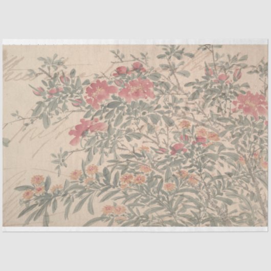 フローラスクリプト家具のデコページ紙 薄葉紙 (正面)