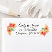 フローラスクリプト差出人住所ラベル ラベル (インサイチュ)