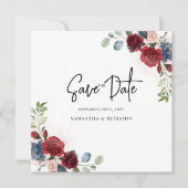 フローラスクリプト結婚の緑 セーブザデート (正面)