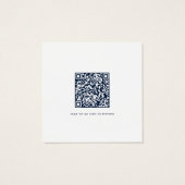 フローラスクリプトQRコードモダンウェディングRSVPカード (裏面)