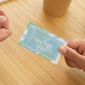 フローラスクリプトQRコード内部デザインフォト 名刺