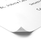 フローラスクロール結婚の証明書 ポスター (角)