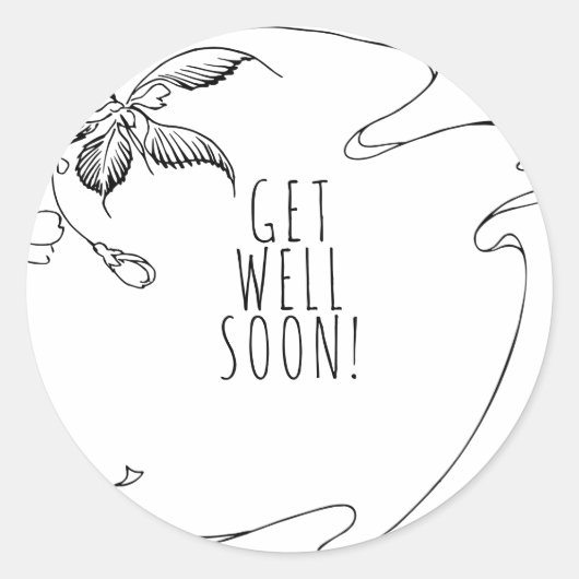 フローラスケッチが良くなる ラウンドシール (正面)