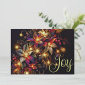 フローラスケッチクリスマスホリデーフローラジョイ カード (スタンド正面)