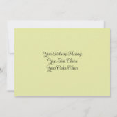 フローラスケッチクリスマスホリデーフローラジョイ カード (裏面)