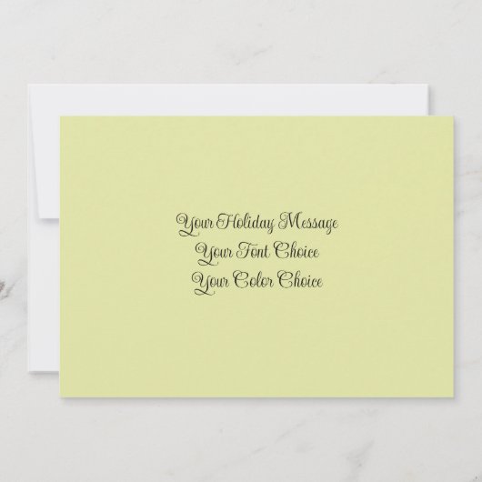 フローラスケッチクリスマスホリデーフローラジョイ カード (裏面)