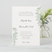 フローラスケッチフレームリリフォーマルー結婚バレー 招待状 (スタンド正面)