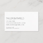 フローラスケッチヴィンテージ名刺 名刺 (裏面)