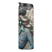 フローラスケルトン女性のカーボーイシック タンブラー (回転右)