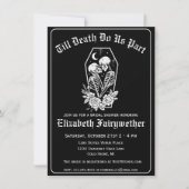 フローラスケルトンTilデスドウスパートブライダルシャワー 招待状 (正面)