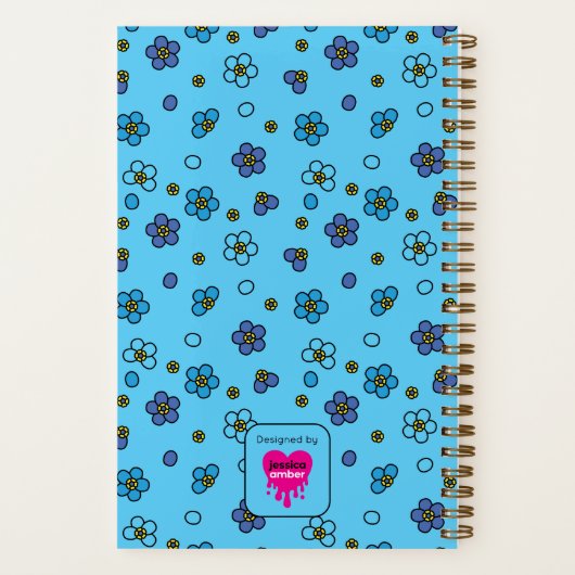 フローラスケートの漫画の名前トランスジェンダーを通じて成長 ノートブック (裏面)