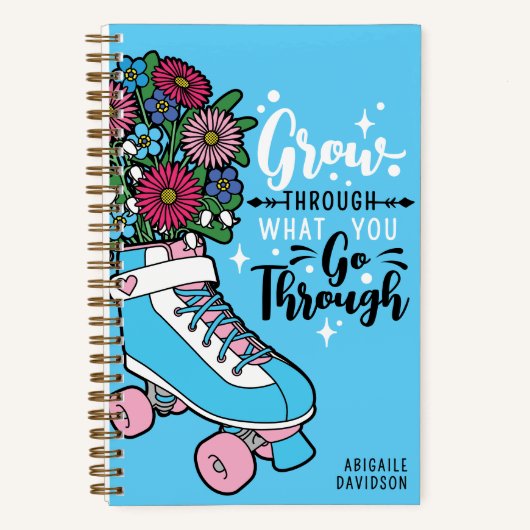 フローラスケートの漫画の名前トランスジェンダーを通じて成長 ノートブック (正面)