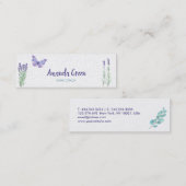 フローラスタイリッシュバタフライ名刺 スキニー名刺 (正面/裏面)