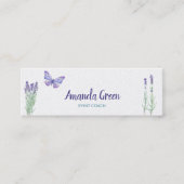 フローラスタイリッシュバタフライ名刺 スキニー名刺 (正面)