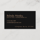 フローラスタイリッシュブーケピンクピーチ開花 名刺 (裏面)