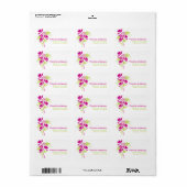 フローラスタイリッシュブーケ住所 シール (フルシート)