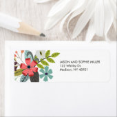 フローラスタイリッシュブーケ差出人住所 ラベル (インサイチュ)