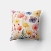 フローラスタイリッシュプリントアイボリークッション クッション (裏面)