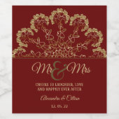 フローラスタイリッシュマンダラワインラベル ワインラベル (シングルラベル)