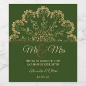 フローラスタイリッシュマンダラワインラベル ワインラベル (シングルラベル)