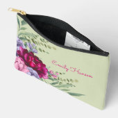 フローラスタイリッシュ名前をカスタムするスクリプトの花嫁 アクセサリーポーチ (見開き)