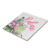 フローラスタイリッシュ水彩熱帯産 タイル (側面)