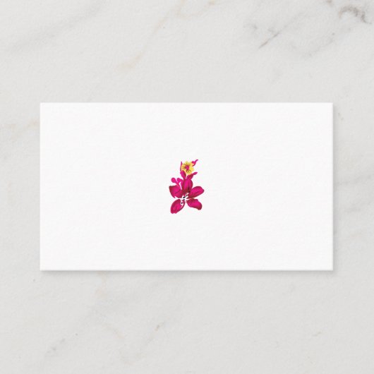 フローラスタイル、ArtyClickクリムゾン、ライト金ゴールド プレイスカード (正面)