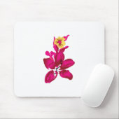 フローラスタイル、ArtyClickクリムゾン、ライト金ゴールド マウスパッド (マウス)