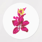 フローラスタイル、ArtyClickクリムゾン、ライト金ゴールド ラベル (デザイン2)