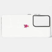 フローラスタイル、ArtyClickクリムゾン、ライト金ゴールド Samsung Galaxyケース (左側面)